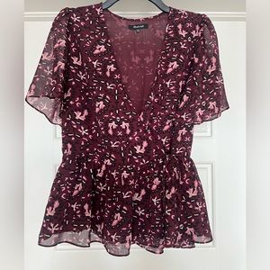 Madewell Floral Patterned Blouse
